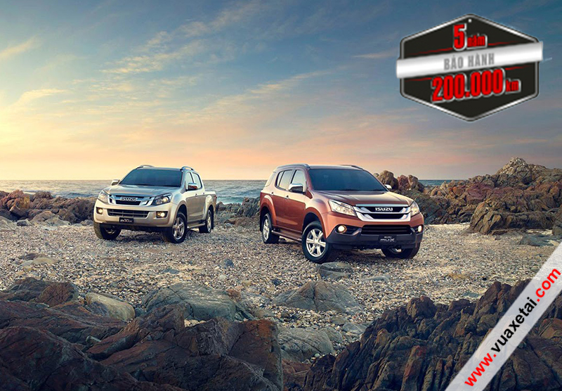 Bảo hành 5 năm hoặc 20.000km xe Isuzu Dmax và Isuzu Mu-X