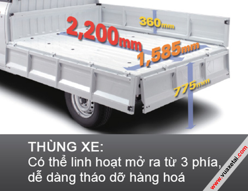 k&iacute;ch thước th&ugrave;ng lửng suzuki carry pro