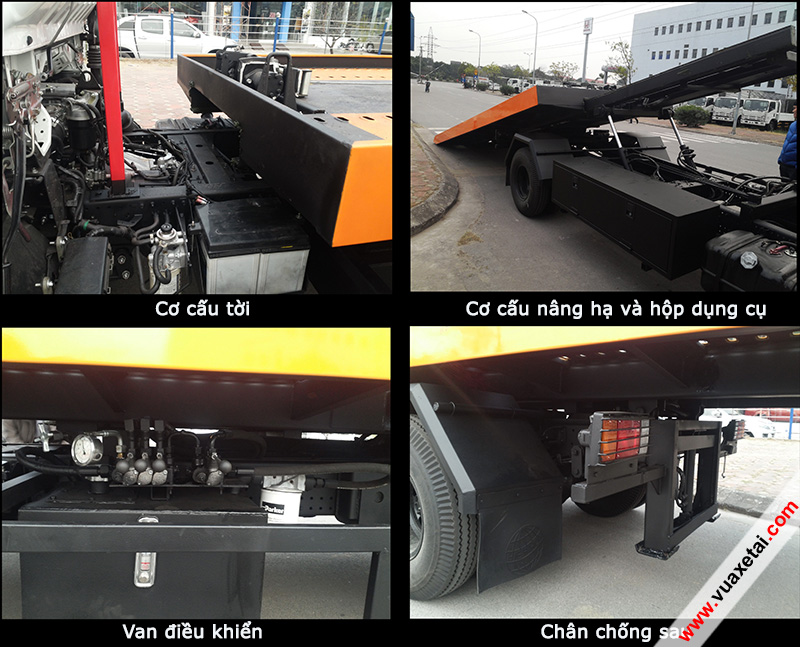 c&aacute;c bộ phận tr&ecirc;n xe cứu hộ isuzu 5,5 tấn