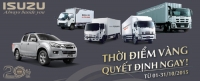 Khuyến mãi khủng khi mua xe tải isuzu tại Isuzu Long biên